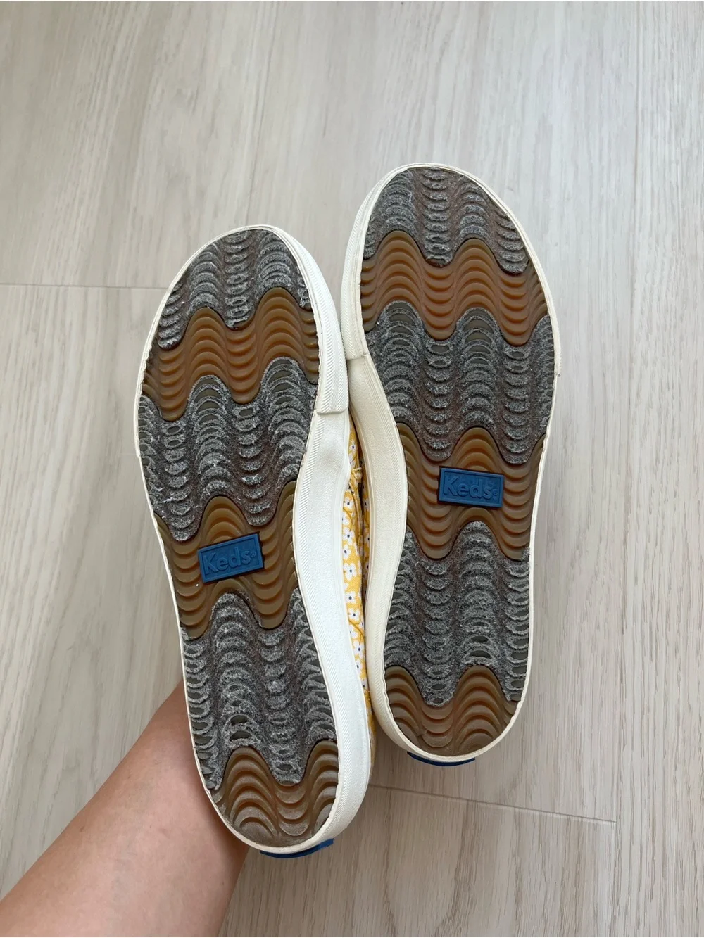 Keds Yellow Floral Slip-On Sneakers
